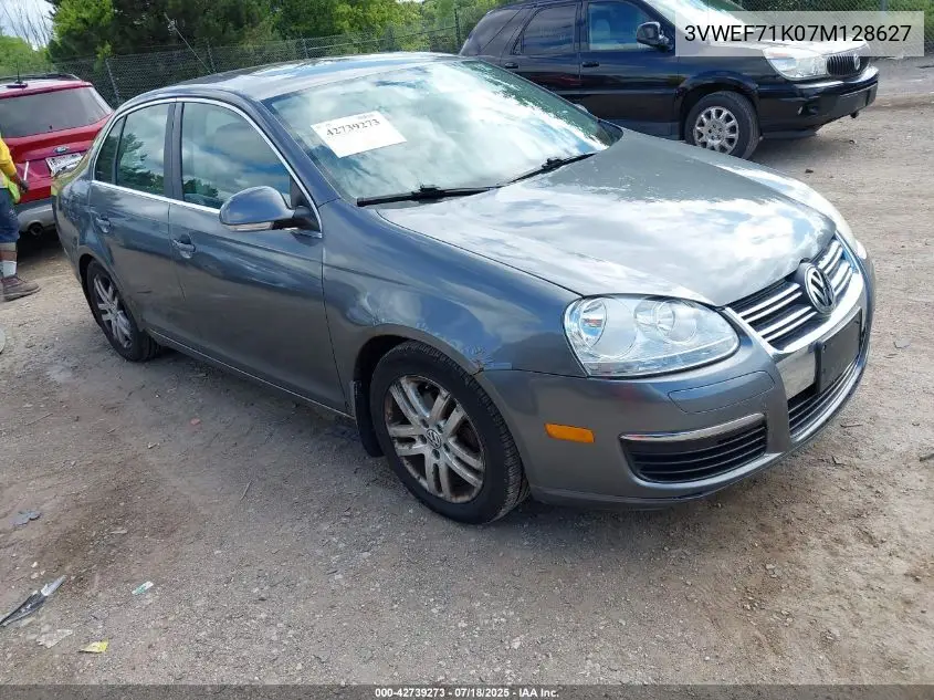 2007 Volkswagen Jetta Wolfsburg VIN: 3VWEF71K07M128627 Lot: 42739273