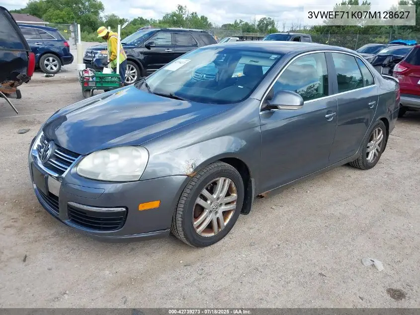 2007 Volkswagen Jetta Wolfsburg VIN: 3VWEF71K07M128627 Lot: 42739273