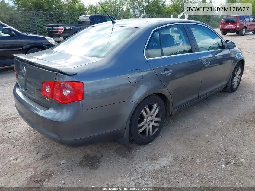 2007 Volkswagen Jetta Wolfsburg VIN: 3VWEF71K07M128627 Lot: 42739273