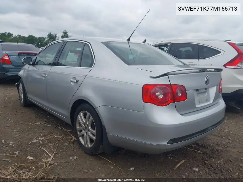 2007 Volkswagen Jetta Wolfsburg Edition VIN: 3VWEF71K77M166713 Lot: 42746458