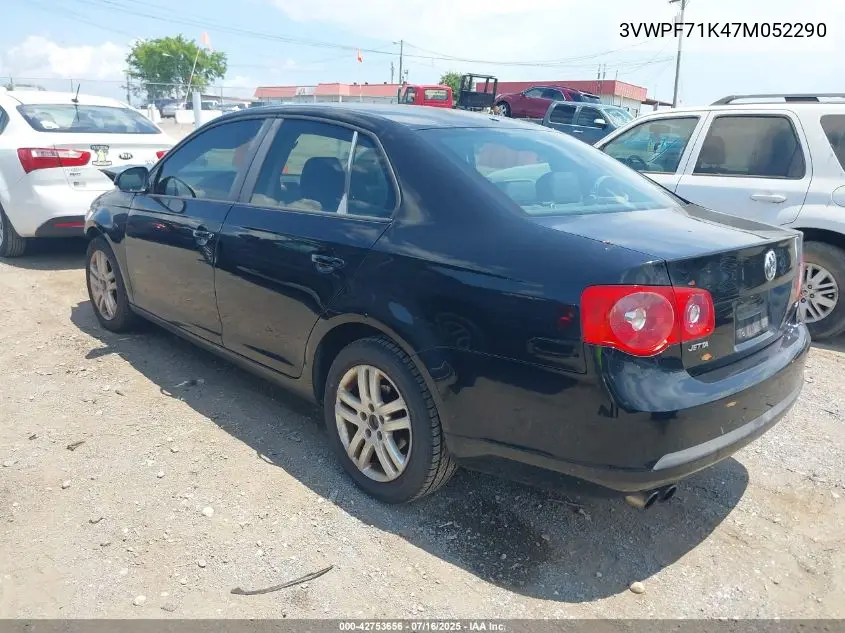 2007 Volkswagen Jetta 2.5 VIN: 3VWPF71K47M052290 Lot: 42753656