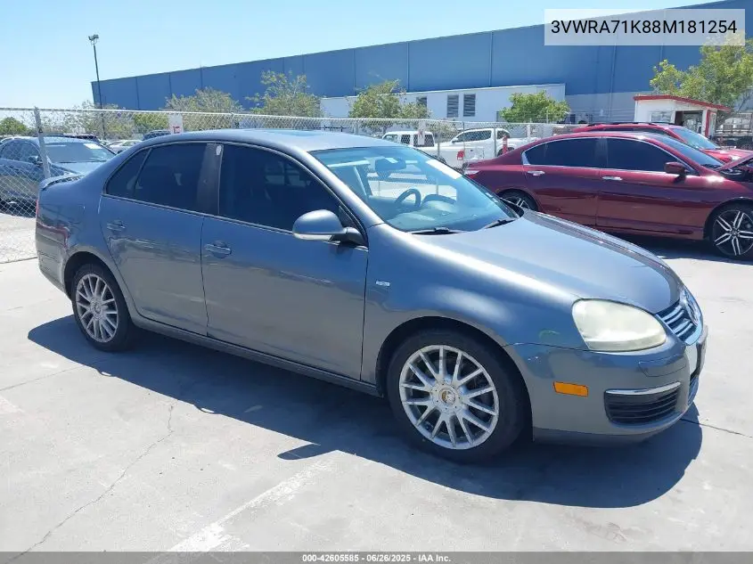 2008 Volkswagen Jetta Wolfsburg Edition VIN: 3VWRA71K88M181254 Lot: 42605585