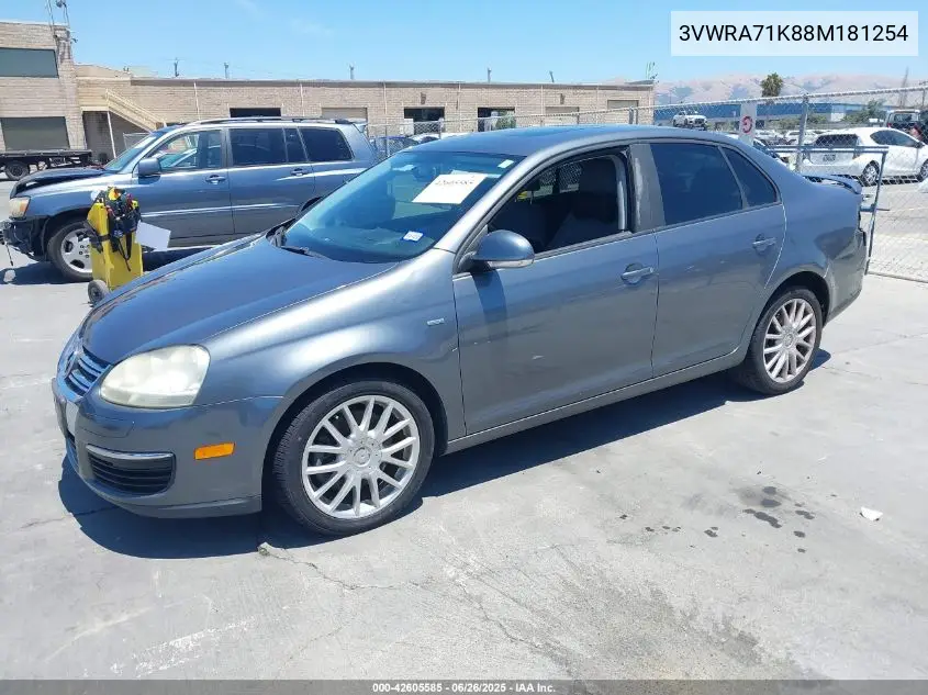 2008 Volkswagen Jetta Wolfsburg Edition VIN: 3VWRA71K88M181254 Lot: 42605585
