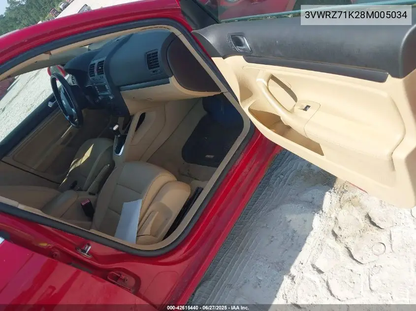 2008 Volkswagen Jetta Se/Sel VIN: 3VWRZ71K28M005034 Lot: 42615440