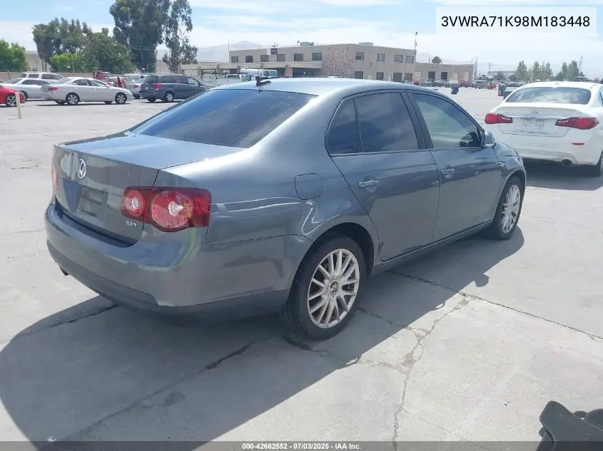 2008 Volkswagen Jetta Wolfsburg Edition VIN: 3VWRA71K98M183448 Lot: 42662552