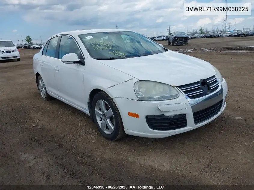 2009 Volkswagen Jetta 2.0 Tdi Highline VIN: 3VWRL71K99M038325 Lot: 12346990