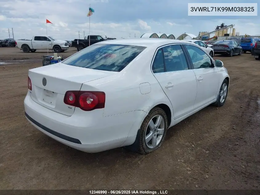 2009 Volkswagen Jetta 2.0 Tdi Highline VIN: 3VWRL71K99M038325 Lot: 12346990