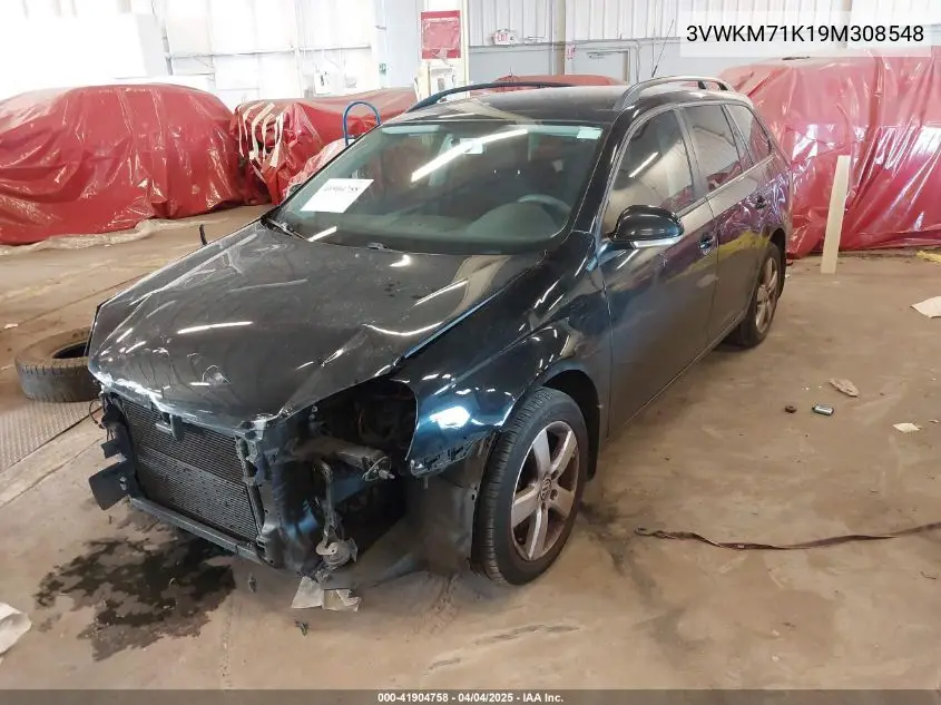 2009 Volkswagen Jetta 2.5L S VIN: 3VWKM71K19M308548 Lot: 41904758