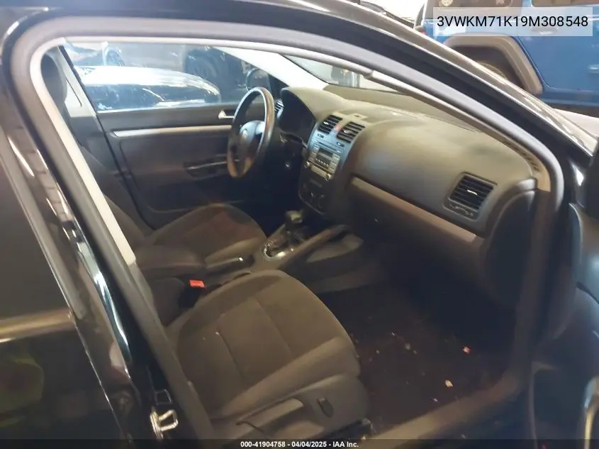2009 Volkswagen Jetta 2.5L S VIN: 3VWKM71K19M308548 Lot: 41904758