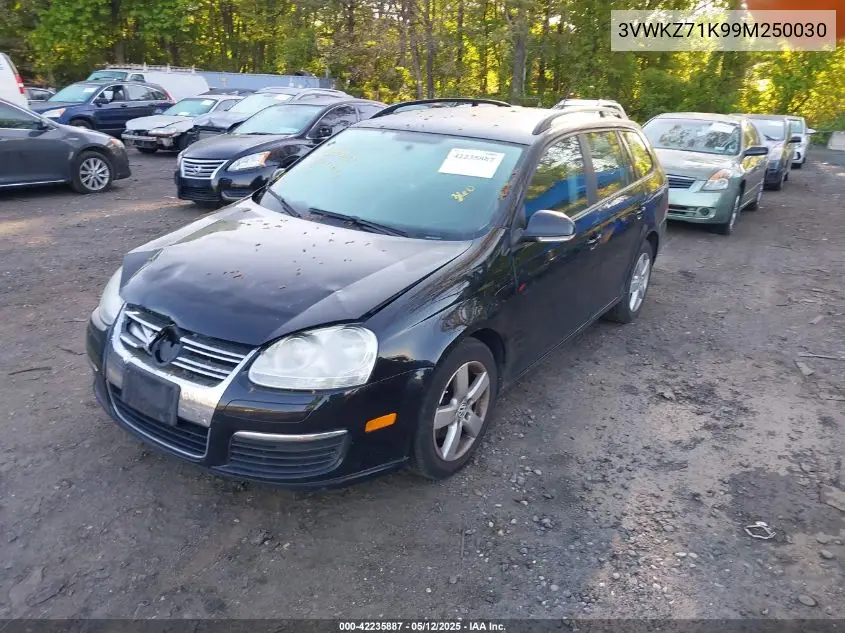 2009 Volkswagen Jetta 2.5L S VIN: 3VWKZ71K99M250030 Lot: 42235887