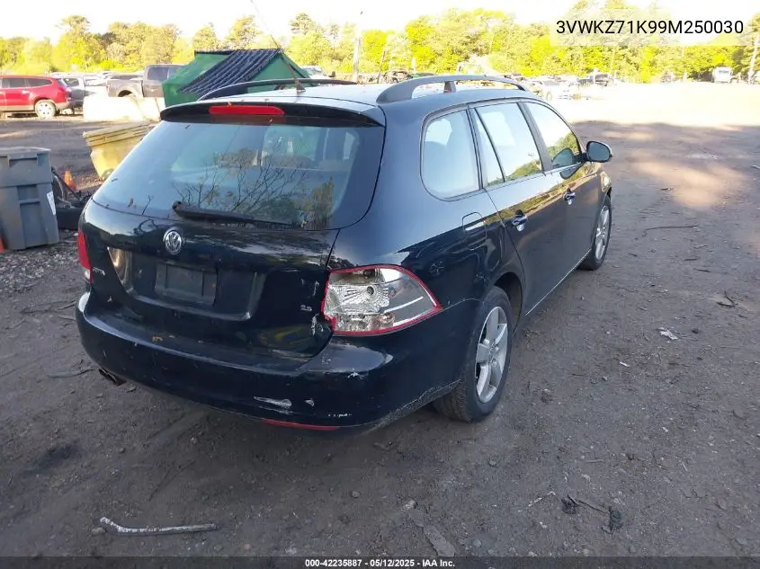 2009 Volkswagen Jetta 2.5L S VIN: 3VWKZ71K99M250030 Lot: 42235887