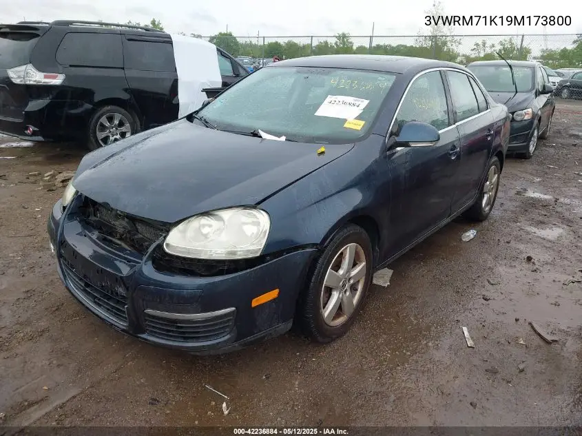 2009 Volkswagen Jetta Se VIN: 3VWRM71K19M173800 Lot: 42236884