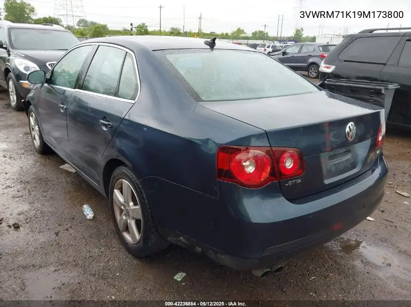 2009 Volkswagen Jetta Se VIN: 3VWRM71K19M173800 Lot: 42236884