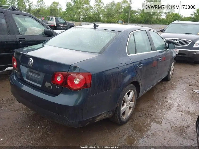 2009 Volkswagen Jetta Se VIN: 3VWRM71K19M173800 Lot: 42236884