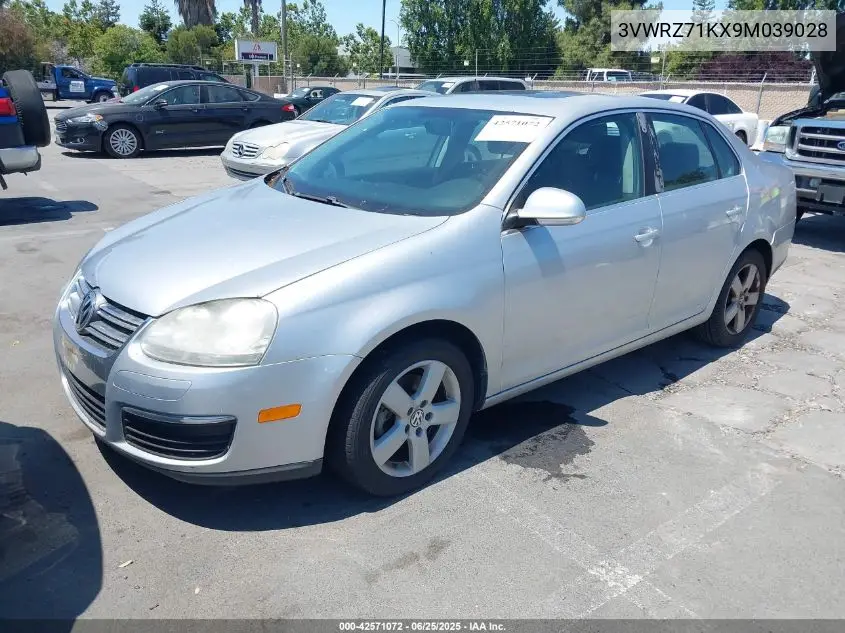 2009 Volkswagen Jetta Se/Sel VIN: 3VWRZ71KX9M039028 Lot: 42571072