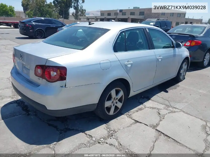 2009 Volkswagen Jetta Se/Sel VIN: 3VWRZ71KX9M039028 Lot: 42571072