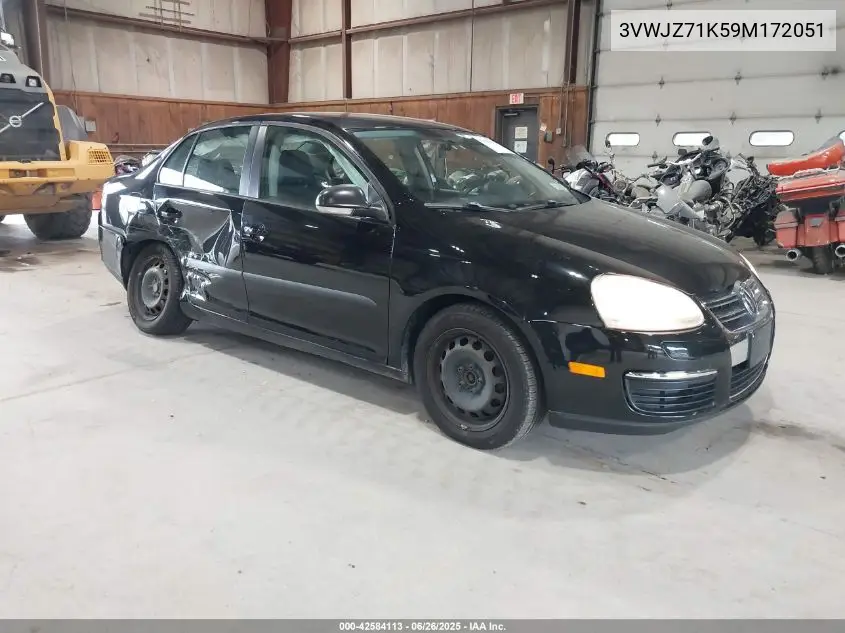 2009 Volkswagen Jetta S VIN: 3VWJZ71K59M172051 Lot: 42584113