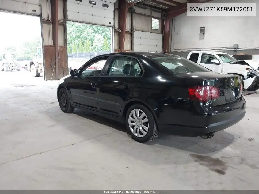 2009 Volkswagen Jetta S VIN: 3VWJZ71K59M172051 Lot: 42584113