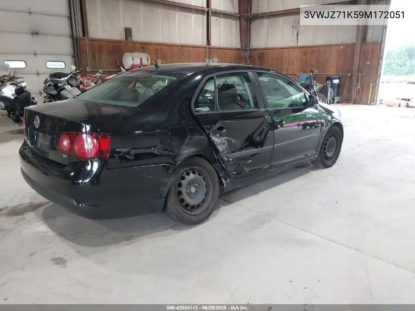 2009 Volkswagen Jetta S VIN: 3VWJZ71K59M172051 Lot: 42584113
