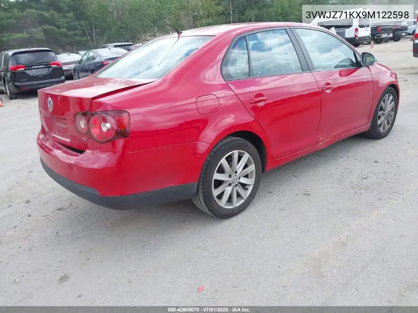 3vwjz71kx9m122598 3VWJZ71KX9M122598 2009 Volkswagen Jetta S