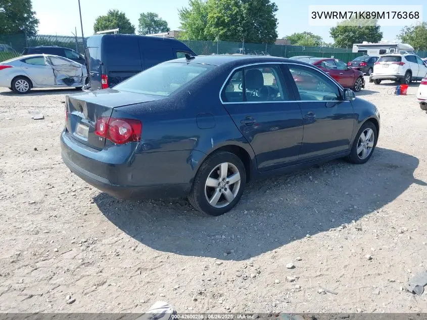 2009 Volkswagen Jetta Se VIN: 3VWRM71K89M176368 Lot: 42600256
