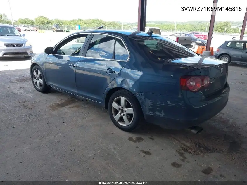 2009 Volkswagen Jetta Se VIN: 3VWRZ71K69M145816 Lot: 42607382