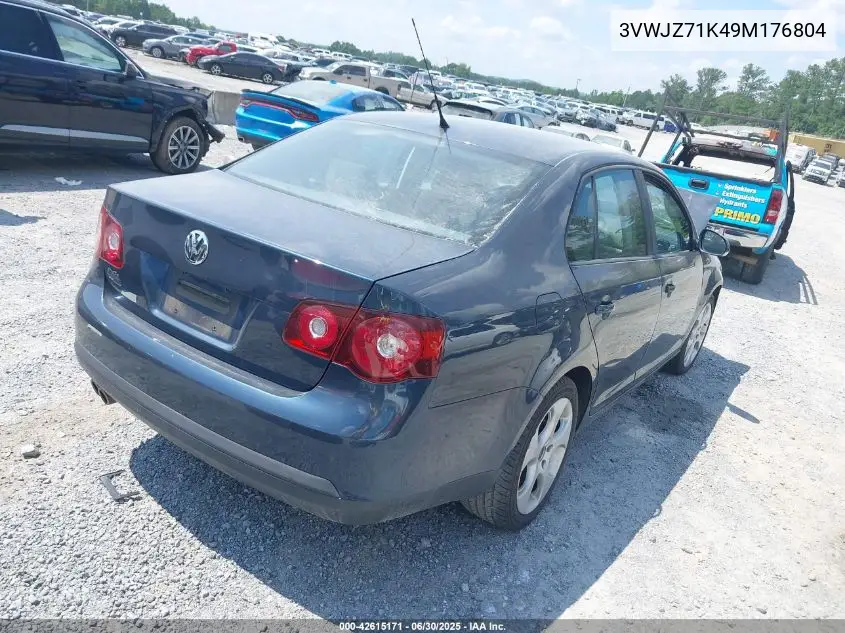 2009 Volkswagen Jetta S VIN: 3VWJZ71K49M176804 Lot: 42615171