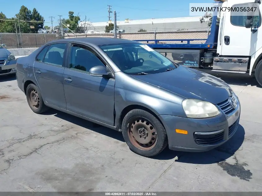2009 Volkswagen Jetta S VIN: 3VWJM71K79M056347 Lot: 42662411