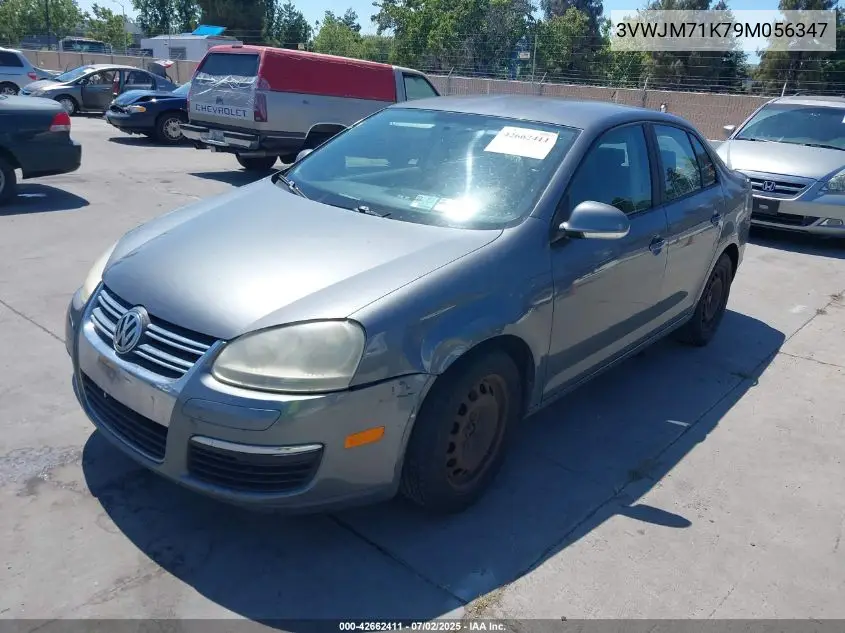 2009 Volkswagen Jetta S VIN: 3VWJM71K79M056347 Lot: 42662411