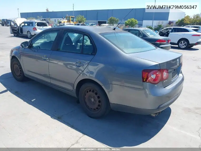 2009 Volkswagen Jetta S VIN: 3VWJM71K79M056347 Lot: 42662411