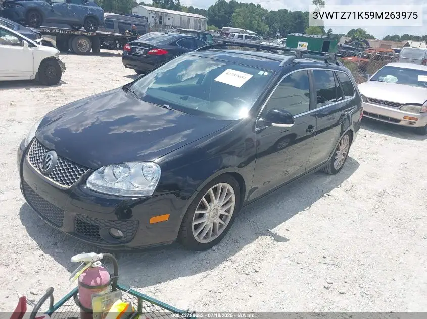 2009 Volkswagen Jetta Sportwagen 2.5L Se/Se VIN: 3VWTZ71K59M263975 Lot: 42789682