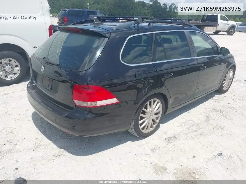 2009 Volkswagen Jetta Sportwagen 2.5L Se/Se VIN: 3VWTZ71K59M263975 Lot: 42789682