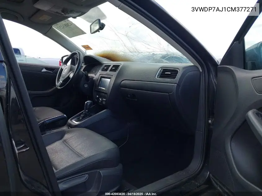 2012 Volkswagen Jetta 2.5L Se VIN: 3VWDP7AJ1CM377271 Lot: 42083435