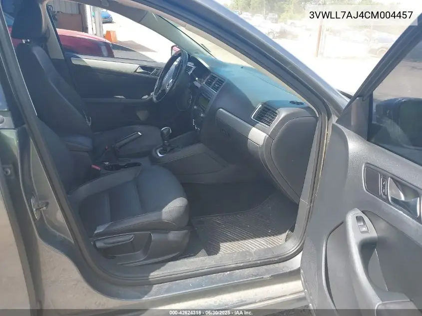 2012 Volkswagen Jetta 2.0L Tdi VIN: 3VWLL7AJ4CM004457 Lot: 42624318