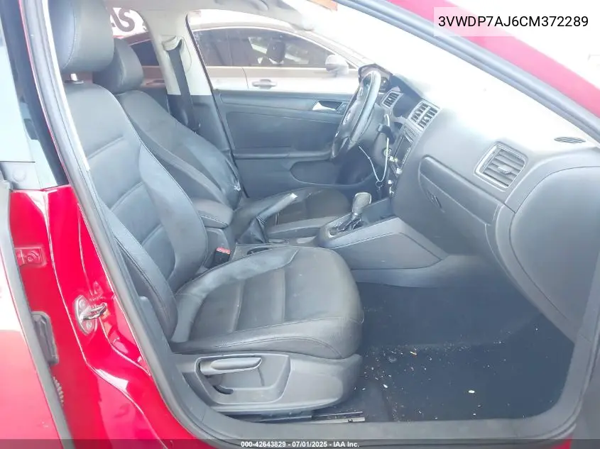 2012 Volkswagen Jetta 2.5L Se VIN: 3VWDP7AJ6CM372289 Lot: 42643829