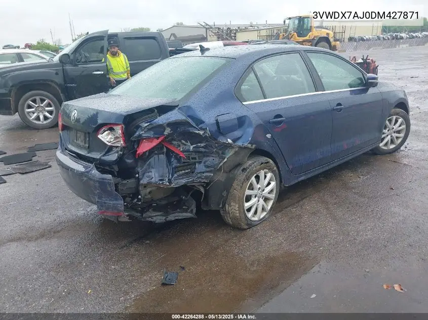 2013 Volkswagen Jetta 2.5L Se VIN: 3VWDX7AJ0DM427871 Lot: 42264288