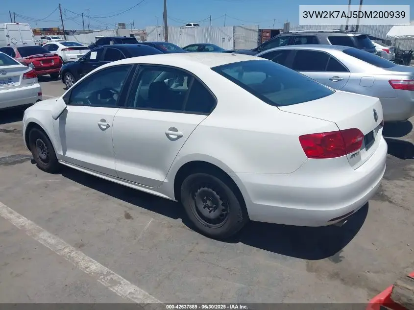 3VW2K7AJ5DM200939 2013 Volkswagen Jetta 2.0L S