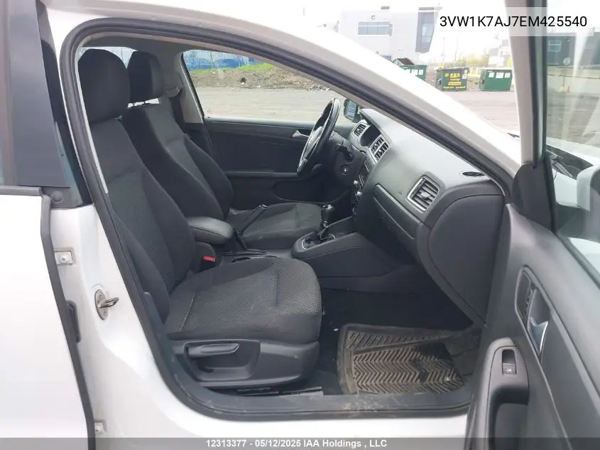 2014 Volkswagen Jetta 2.0L Trendline/2.0L Trendline+ VIN: 3VW1K7AJ7EM425540 Lot: 12313377X