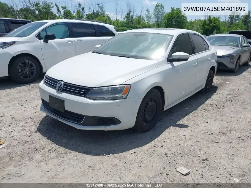 2014 Volkswagen Jetta 1.8 Tsi Comfortline VIN: 3VWD07AJ5EM401899 Lot: 12342488
