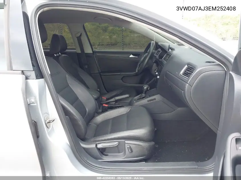 2014 Volkswagen Jetta 1.8T Se VIN: 3VWD07AJ3EM252408 Lot: 42255353