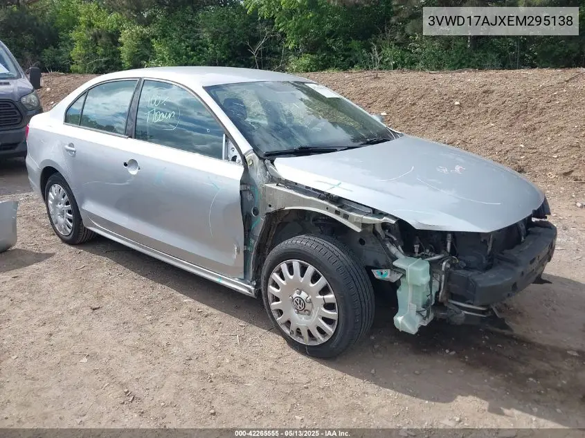2014 Volkswagen Jetta 1.8T Se VIN: 3VWD17AJXEM295138 Lot: 42265555