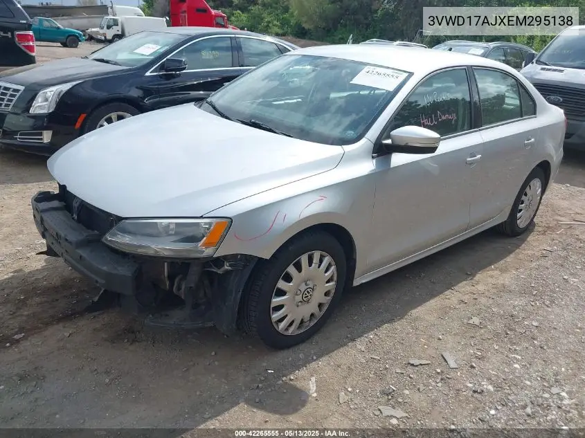 2014 Volkswagen Jetta 1.8T Se VIN: 3VWD17AJXEM295138 Lot: 42265555