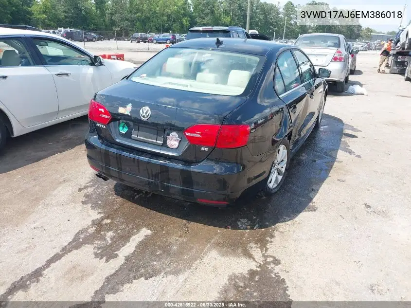 3VWD17AJ6EM386018 2014 Volkswagen Jetta 1.8T Se