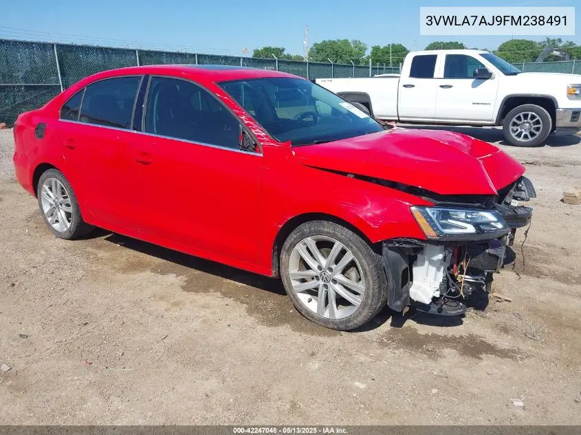 2015 Volkswagen Jetta 2.0L Tdi Sel VIN: 3VWLA7AJ9FM238491 Lot: 42247048