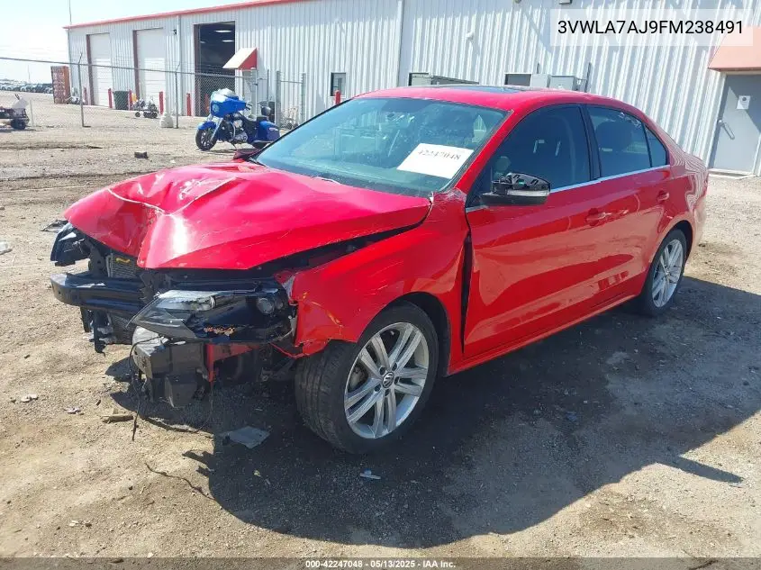 2015 Volkswagen Jetta 2.0L Tdi Sel VIN: 3VWLA7AJ9FM238491 Lot: 42247048
