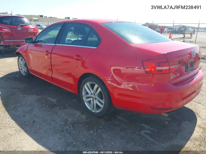 2015 Volkswagen Jetta 2.0L Tdi Sel VIN: 3VWLA7AJ9FM238491 Lot: 42247048