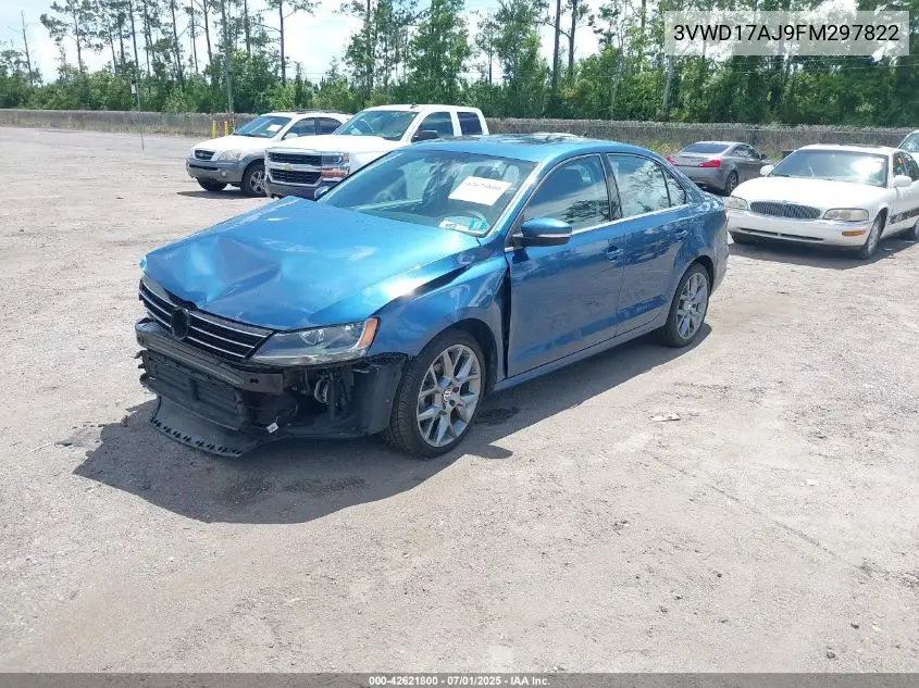 2015 Volkswagen Jetta 1.8T Se VIN: 3VWD17AJ9FM297822 Lot: 42621800