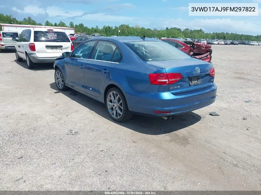 2015 Volkswagen Jetta 1.8T Se VIN: 3VWD17AJ9FM297822 Lot: 42621800
