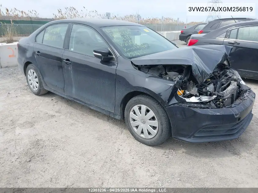 2016 Volkswagen Jetta S VIN: 3VW267AJXGM256819 Lot: 12303236