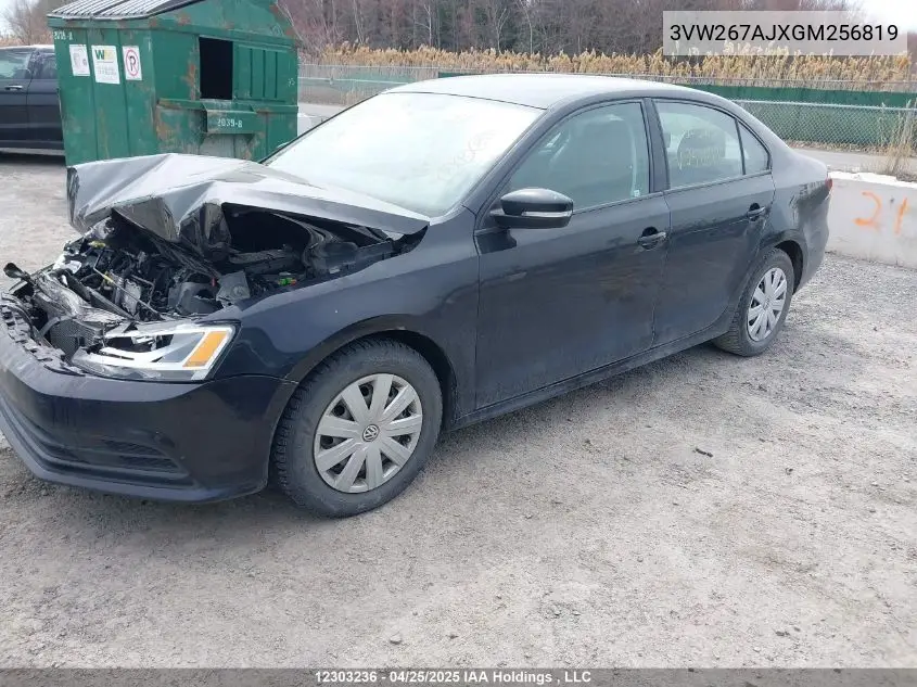 2016 Volkswagen Jetta S VIN: 3VW267AJXGM256819 Lot: 12303236